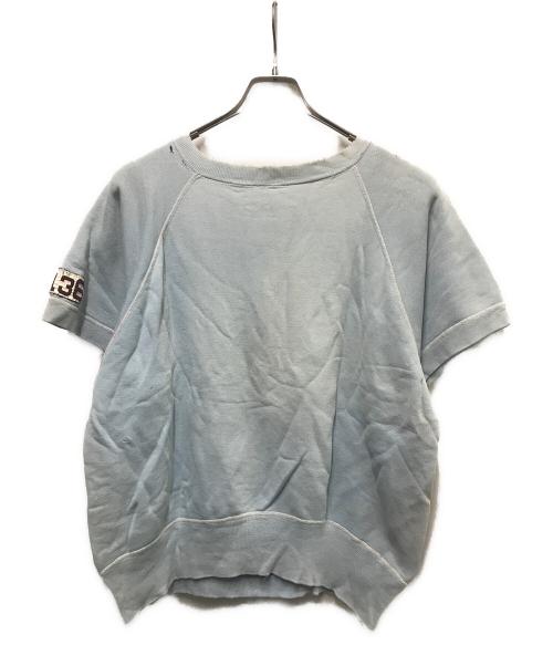 USED（ユーズド）USED (ユーズド) 半袖ラグランスリーブスウェット スカイブルー サイズ:不明の古着・服飾アイテム