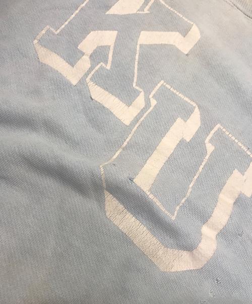 USED（ユーズド）USED (ユーズド) 半袖ラグランスリーブスウェット スカイブルー サイズ:不明の古着・服飾アイテム