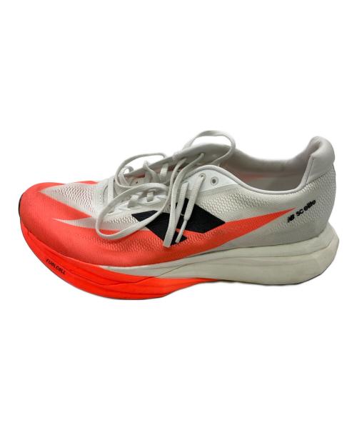 NEW BALANCE（ニューバランス）NEW BALANCE (ニューバランス) FuelCell SuperComp Elite v5 ホワイト×オレンジ サイズ:	SIZE US9 (27cm)の古着・服飾アイテム