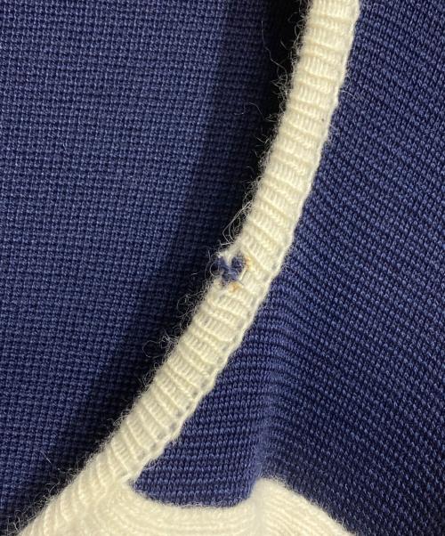 Chloe（クロエ）Chloe (クロエ) OVERSIZE CONTRAST TRIM COAT/オーバーサイズ・コントラストトリム・コート ネイビー サイズ:XSの古着・服飾アイテム