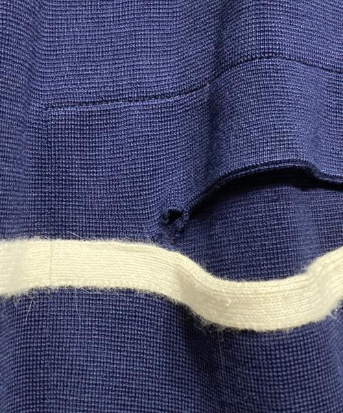 Chloe（クロエ）Chloe (クロエ) OVERSIZE CONTRAST TRIM COAT/オーバーサイズ・コントラストトリム・コート ネイビー サイズ:XSの古着・服飾アイテム