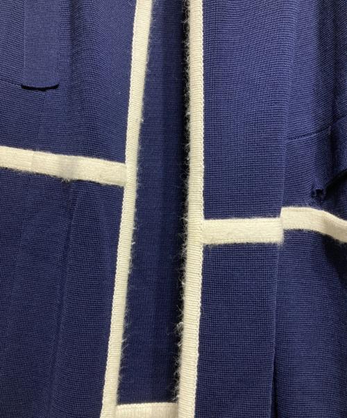 Chloe（クロエ）Chloe (クロエ) OVERSIZE CONTRAST TRIM COAT/オーバーサイズ・コントラストトリム・コート ネイビー サイズ:XSの古着・服飾アイテム
