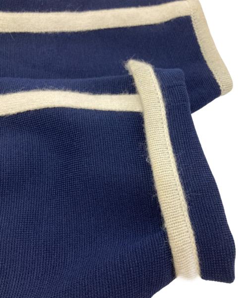 Chloe（クロエ）Chloe (クロエ) OVERSIZE CONTRAST TRIM COAT/オーバーサイズ・コントラストトリム・コート ネイビー サイズ:XSの古着・服飾アイテム
