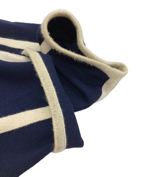 Chloe（クロエ）Chloe (クロエ) OVERSIZE CONTRAST TRIM COAT/オーバーサイズ・コントラストトリム・コート ネイビー サイズ:XSの古着・服飾アイテム