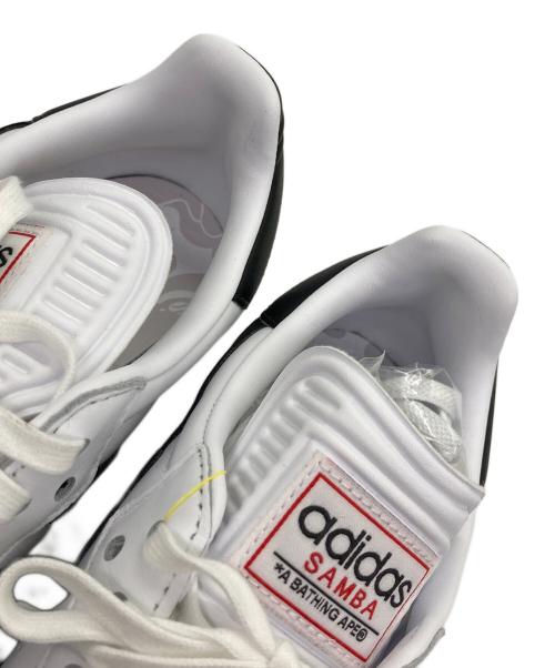 adidas（アディダス）adidas (アディダス) A BATHING APE (アベイシングエイプ) SAMBA BAPE ‘White’ ホワイト サイズ:	SIZE US8.5（26.5cm） 未使用品の古着・服飾アイテム