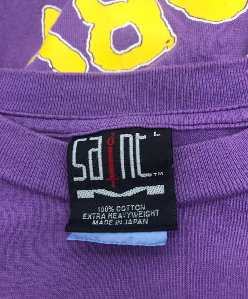 SAINT MICHAEL（セントマイケル）SAINT MICHAEL (セントマイケル) SS TEE UNIVERSAL パープル サイズ:Lの古着・服飾アイテム