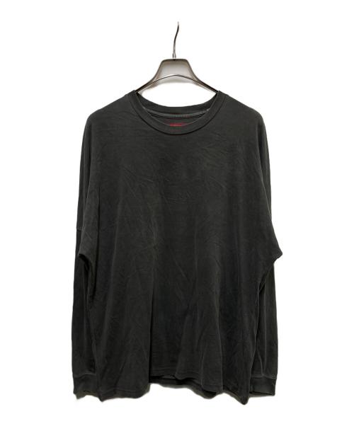 SUPREME（シュプリーム）SUPREME (シュプリーム) Overdyed L/S グレー サイズ:Lの古着・服飾アイテム