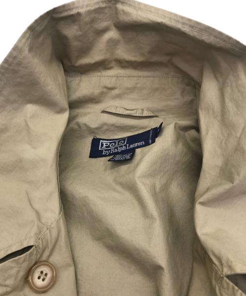 POLO RALPH LAUREN（ポロ・ラルフローレン）POLO RALPH LAUREN (ポロ・ラルフローレン) 90s コットンシェルステンカラーコート ベージュ サイズ:SIZE XLの古着・服飾アイテム