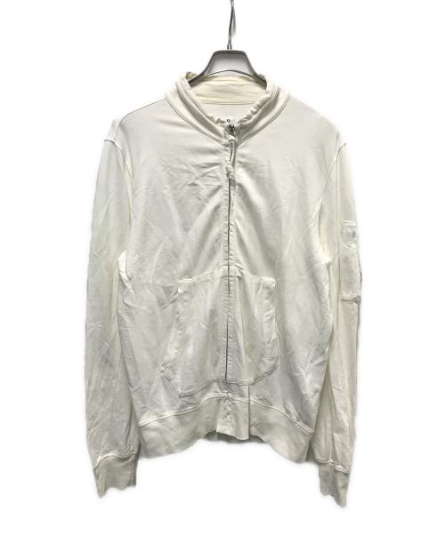 C.P COMPANY（シーピーカンパニー）C.P COMPANY (シーピーカンパニー) ジップアップスウェット ホワイト サイズ:Ｌの古着・服飾アイテム