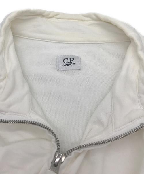 C.P COMPANY（シーピーカンパニー）C.P COMPANY (シーピーカンパニー) ジップアップスウェット ホワイト サイズ:Ｌの古着・服飾アイテム