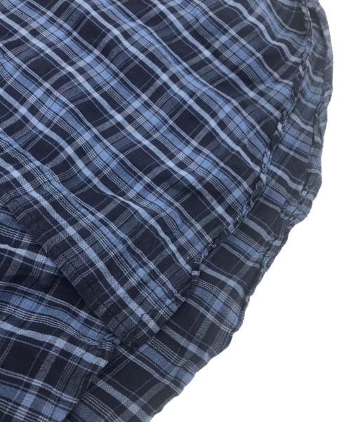 POLO RALPH LAUREN（ポロ・ラルフローレン）POLO RALPH LAUREN (ポロ・ラルフローレン) 90s CUSTOM FIT シルクブレンドボタンダウンシャツ ブルー サイズ:Ｌの古着・服飾アイテム