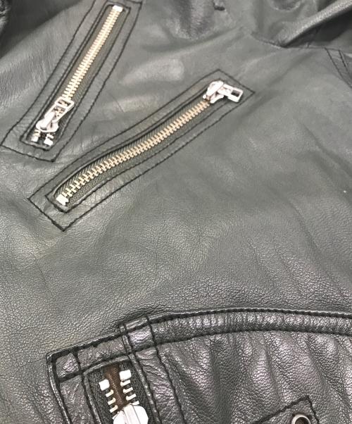 AVIREX（アヴィレックス）AVIREX (アヴィレックス) レザーライダースジャケット グリーン サイズ:SIZE Mの古着・服飾アイテム