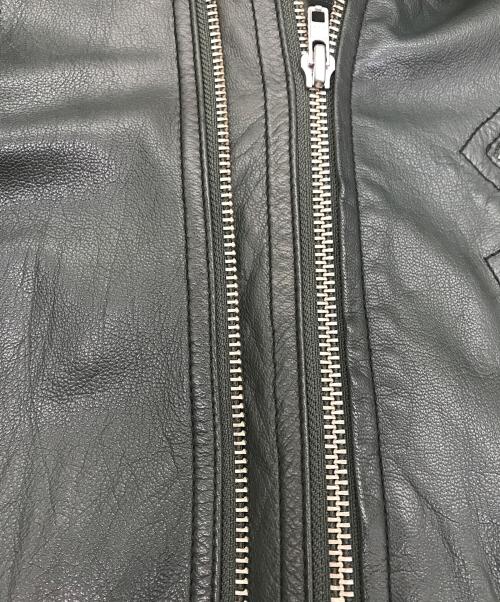 AVIREX（アヴィレックス）AVIREX (アヴィレックス) レザーライダースジャケット グリーン サイズ:SIZE Mの古着・服飾アイテム