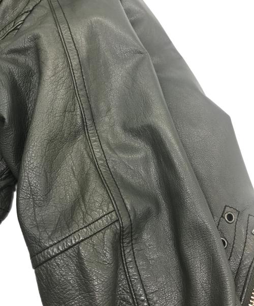 AVIREX（アヴィレックス）AVIREX (アヴィレックス) レザーライダースジャケット グリーン サイズ:SIZE Mの古着・服飾アイテム