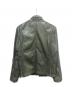 AVIREX (アヴィレックス) レザーライダースジャケット グリーン サイズ:SIZE M：14000円