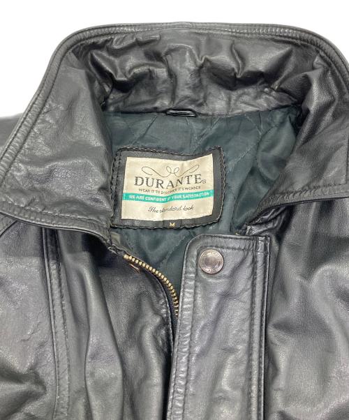 DURANTE（デュランテ）DURANTE (デュランテ) レザーブルゾン ブラック サイズ:SIZE Mの古着・服飾アイテム