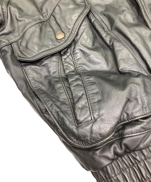 DURANTE（デュランテ）DURANTE (デュランテ) レザーブルゾン ブラック サイズ:SIZE Mの古着・服飾アイテム