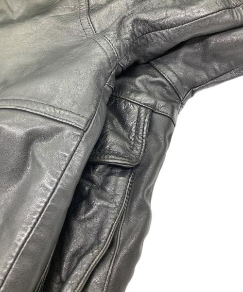 DURANTE（デュランテ）DURANTE (デュランテ) レザーブルゾン ブラック サイズ:SIZE Mの古着・服飾アイテム