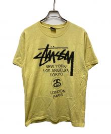 stussy（ステューシー）の古着「ワールドツアーTシャツ」｜イエロー