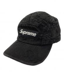 SUPREME（シュプリーム）の古着「Frayed Logos Camp Cap」｜ブラック