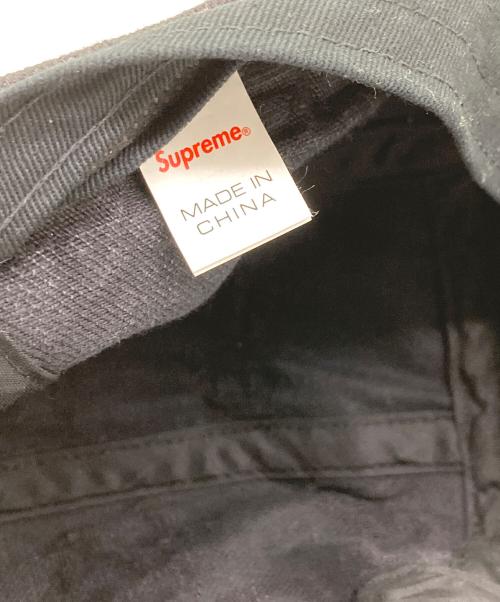 SUPREME（シュプリーム）Supreme (シュプリーム) Frayed Logos Camp Cap ブラックの古着・服飾アイテム