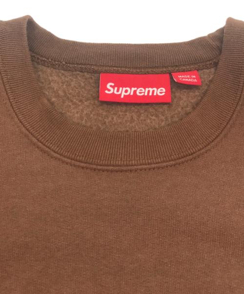 SUPREME（シュプリーム）Supreme (シュプリーム) Crest Crewneck ブラウン サイズ:SIZE Sの古着・服飾アイテム