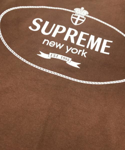 SUPREME（シュプリーム）Supreme (シュプリーム) Crest Crewneck ブラウン サイズ:SIZE Sの古着・服飾アイテム