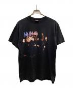 DEF LEPPARDビンテージ デフレパード）の古着「EUPHORIA TOUR バンドプリントtee」｜ブラック