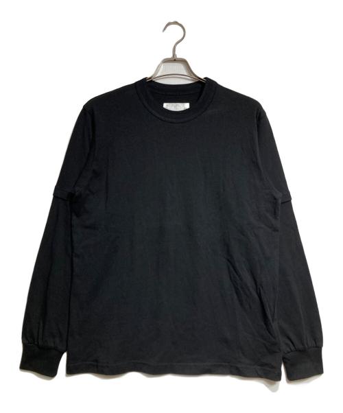 sacai（サカイ）sacai (サカイ) T-Shirt Long Sleeve/Tシャツロングスリーブ ブラック サイズ:2の古着・服飾アイテム