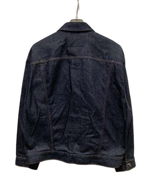 Calvin Klein（カルバンクライン）Calvin Klein (カルバンクライン) ターンロックデニムトラッカージャケット インディゴ サイズ:Sの古着・服飾アイテム