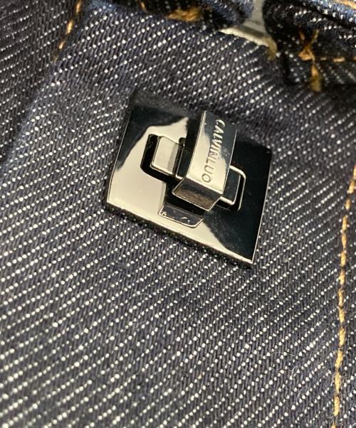 Calvin Klein（カルバンクライン）Calvin Klein (カルバンクライン) ターンロックデニムトラッカージャケット インディゴ サイズ:Sの古着・服飾アイテム