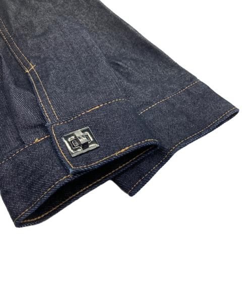 Calvin Klein（カルバンクライン）Calvin Klein (カルバンクライン) ターンロックデニムトラッカージャケット インディゴ サイズ:Sの古着・服飾アイテム