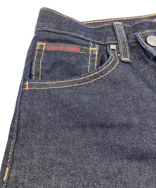 Calvin Klein（カルバンクライン）Calvin Klein (カルバンクライン) 90s Straight Asymmetric Jeans インディゴ サイズ:28の古着・服飾アイテム