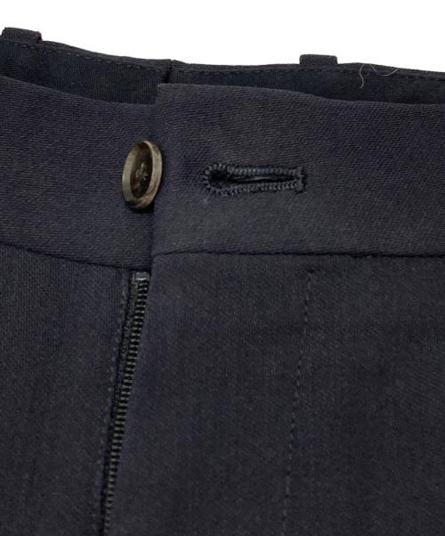 AURALEE（オーラリー）AURALEE (オーラリー) HARD TWIST WOOL DOBBY SLIT SLACKS/ハードツイスト ウール ドビー スリット スラックス ネイビー サイズ:4の古着・服飾アイテム