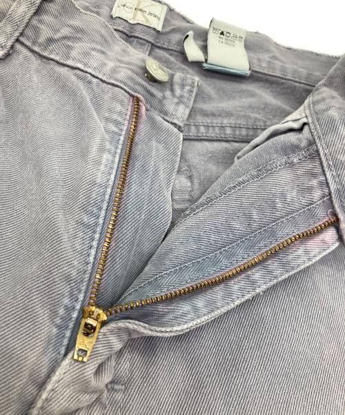 Calvin Klein（カルバンクライン）Calvin Klein (カルバンクライン) 先染めストレートデニムパンツ グレー サイズ:32の古着・服飾アイテム