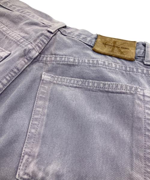 Calvin Klein（カルバンクライン）Calvin Klein (カルバンクライン) 先染めストレートデニムパンツ グレー サイズ:32の古着・服飾アイテム
