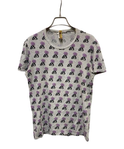 JOHN GALLIANO（ジョンガリアーノ）JOHN GALLIANO (ジョンガリアーノ) エレファントプリントTシャツ グレー サイズ:XSの古着・服飾アイテム
