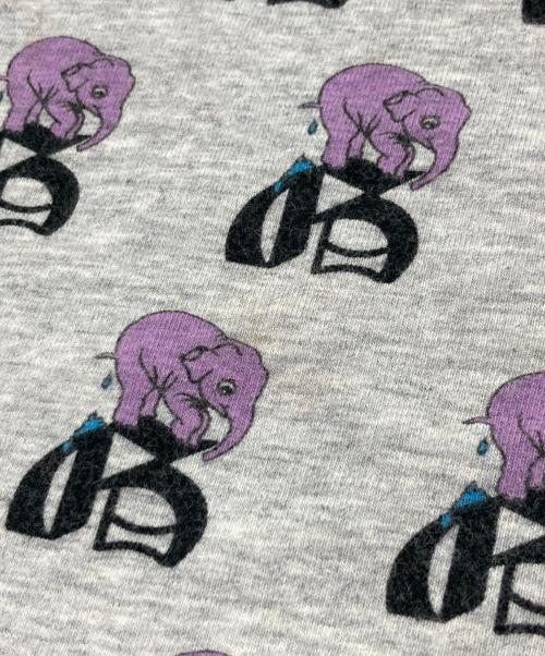 JOHN GALLIANO（ジョンガリアーノ）JOHN GALLIANO (ジョンガリアーノ) エレファントプリントTシャツ グレー サイズ:XSの古着・服飾アイテム