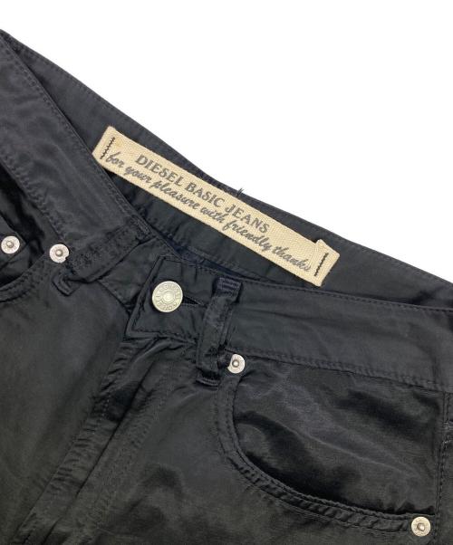 DIESEL（ディーゼル）DIESEL (ディーゼル) サテンスキニーパンツ ブラック サイズ:27の古着・服飾アイテム