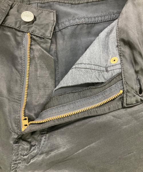 DIESEL（ディーゼル）DIESEL (ディーゼル) サテンスキニーパンツ ブラック サイズ:27の古着・服飾アイテム