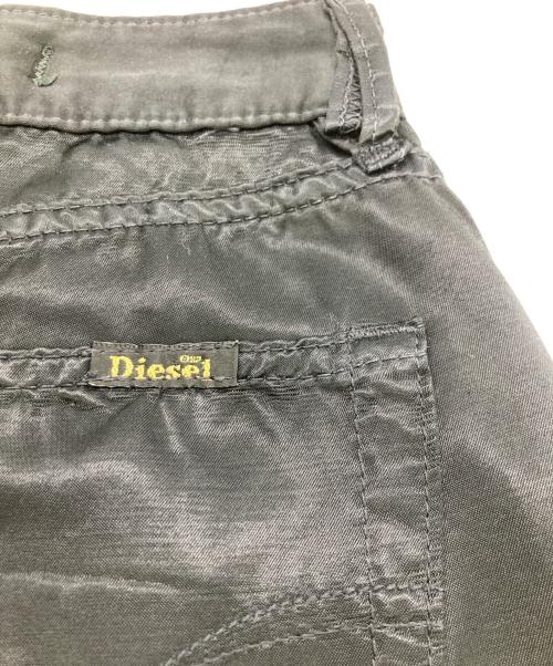 DIESEL（ディーゼル）DIESEL (ディーゼル) サテンスキニーパンツ ブラック サイズ:27の古着・服飾アイテム