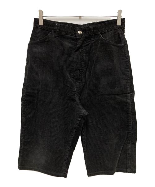 Wrangler（ラングラー）Wrangler (ラングラー) 60sコーデュロイハーフパンツ ブラック サイズ:SIZE 16の古着・服飾アイテム