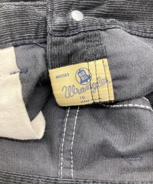 Wrangler（ラングラー）Wrangler (ラングラー) 60sコーデュロイハーフパンツ ブラック サイズ:SIZE 16の古着・服飾アイテム