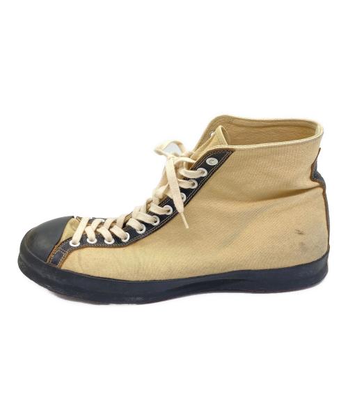 BUTCHER PRODUCTS（ブッチャープロダクツ）BUTCHER PRODUCTS (ブッチャープロダクツ) FLYING B ハイカットキャンバススニーカー ベージュ サイズ:SIZE 10　（28.0cm前後）の古着・服飾アイテム