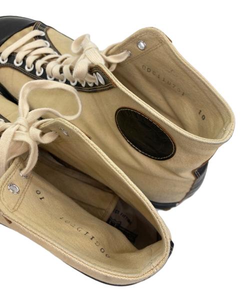 BUTCHER PRODUCTS（ブッチャープロダクツ）BUTCHER PRODUCTS (ブッチャープロダクツ) FLYING B ハイカットキャンバススニーカー ベージュ サイズ:SIZE 10　（28.0cm前後）の古着・服飾アイテム