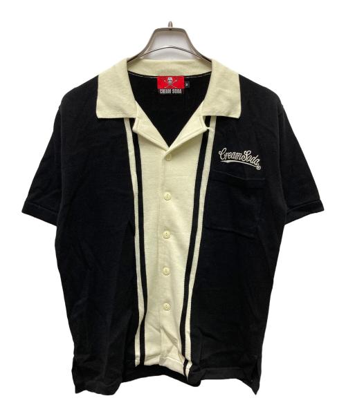 CREAM SODA（クリームソーダ）CREAM SODA (クリームソーダ) ニットシャツ ブラック サイズ:Mの古着・服飾アイテム