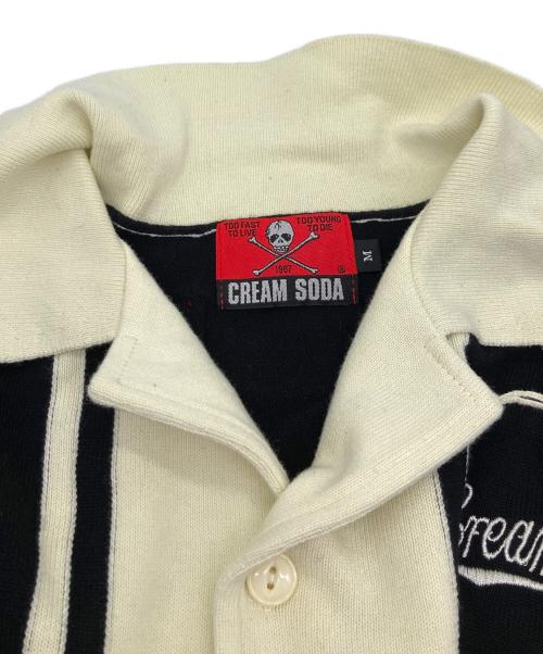 CREAM SODA（クリームソーダ）CREAM SODA (クリームソーダ) ニットシャツ ブラック サイズ:Mの古着・服飾アイテム