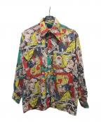 EXPRESSIONS by CAMPUSエクスプレッションバイキャンパス）の古着「AMERICAN COMIC PATTERN SHIRT」｜マルチカラー