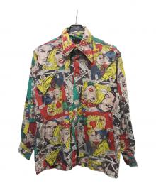 EXPRESSIONS by CAMPUS（エクスプレッションバイキャンパス）の古着「AMERICAN COMIC PATTERN SHIRT」｜マルチカラー