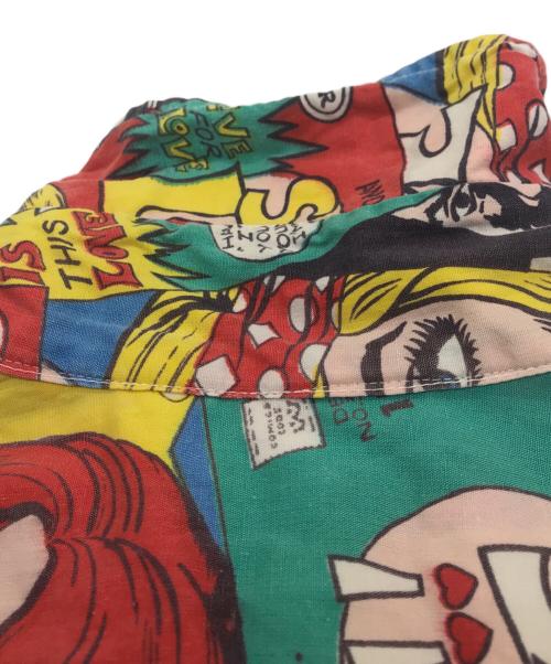 EXPRESSIONS by CAMPUS（エクスプレッションバイキャンパス）EXPRESSIONS by CAMPUS (エクスプレッションバイキャンパス) AMERICAN COMIC PATTERN SHIRT マルチカラー サイズ:Lの古着・服飾アイテム